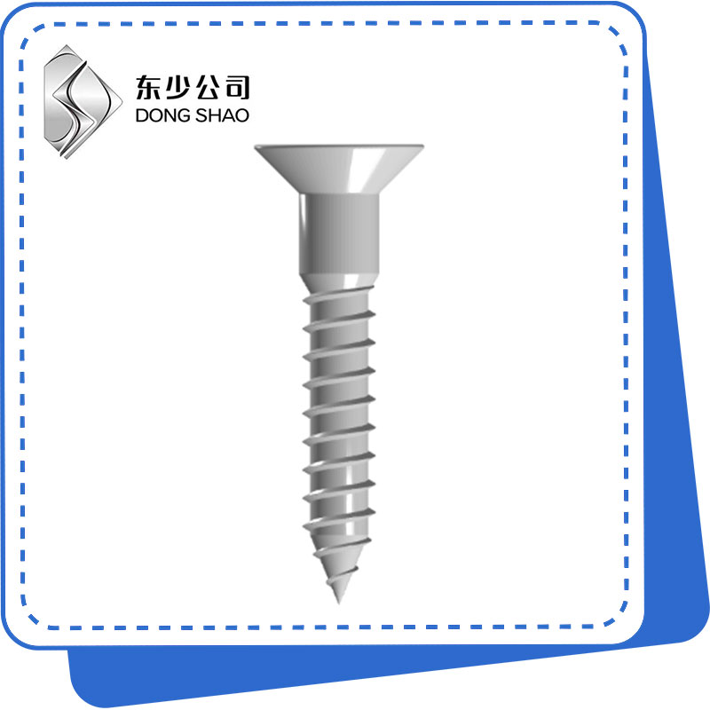 Sgriothan fiodha ceann countersunk crois-chùil